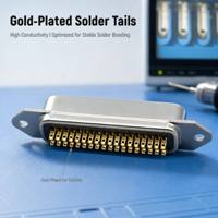 Conector VGA Impermeable DB9 DB15 DB25 Macho a Hembra D-SUB de 9 15 25 Pines, Cable IDC con Diagrama de Cableado para PCB Industrial
