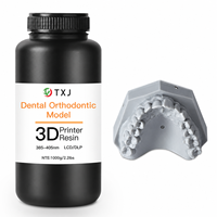 Resin Model Gigi Sementara Merek TXJ 100% Kemurnian Warna A1 A2 A3 untuk Printer 3D DLP LCD 405nm 0.5kg