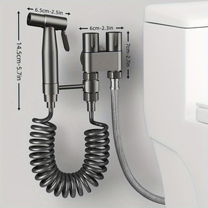 Ручной биде с двойным выпускным угловым клапаном - Product Image 5