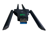 Adaptador USB WiFi de 600 Mbps, Doble Banda, Sin Controladores, Antena USB 3.0, Adaptador Inalámbrico de 2.4 GHz y 5 GHz, Tarjeta de Red AC600 para PC