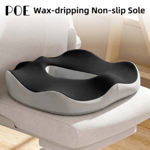 Coussin de siège ergonomique en mousse à mémoire de forme pour chaises de bureau, maison et voiture, antidérapant, soulagement de la douleur, housse amovible, lavable, personnalisable - Product Image 4