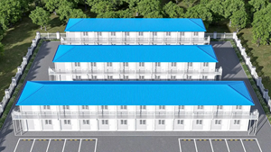 บ้านสำเร็จรูปเหล็ก 2 ชั้น ปี 2026 ฟอซาน ดีลูเซอร์ คี เฮ้าส์ สำหรับสร้างมัสยิด โกดังเก็บของ หอพัก โรงแรม ห้องละหมาด ร้านอาหาร - Product Image 6
