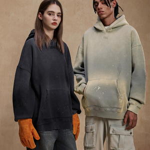 Sudadera con Capucha Ecológica Personalizada en Oferta, de Algodón y Poliéster, Corte Holgado, Estilo Urbano, con Logotipo Bordado e Impresión 3D, para Primavera - Product Image 4