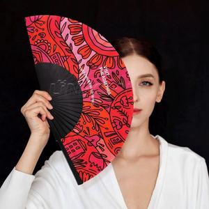 2025 Spanish Wood <b>Fan</b> Custom <b>Paper</b> Sublimation Folding Hand <b>Fans</b> Abanicos De Mano Wedding Gifts for Guests - Product Image 2