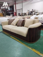 Canapé modulaire de luxe en cuir de vachette pleine fleur, design moderne, fabriqué à Foshan, idéal pour les appartements et les villas.