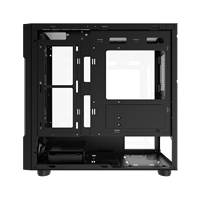 ALSEYE casing gaming pc USB 3.0, sarung hp komputer Tempered Glass Panel, mid tower