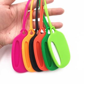 Étiquettes de bagages ovales en silicone personnalisées, lumineuses et durables, souples et flexibles, porte-badge d'identification pour valise de voyage - Product Image 4