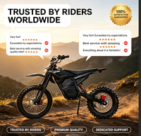 Moto tout-terrain électrique M5 48V 20AH avec moteur central, vitesse 50 km/h