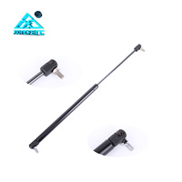 Vérin à gaz pour porte de remorque, course de 200 mm, 150-500 N, connecteur à bille en plastique, ressort à piston