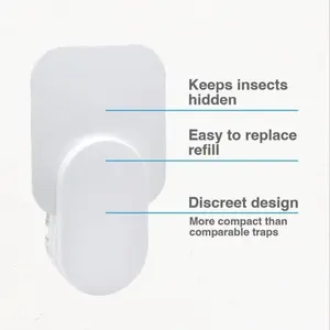 Lâmpada anti-insetos pegajosa para matar mosquitos, lâmpada doméstica anti-mosquitos com placa pegajosa, lâmpada anti-moscas
