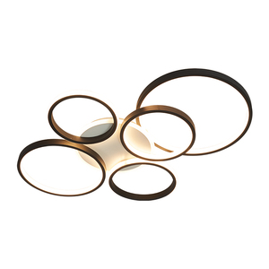 นีโอ เกลิม โมเดิร์นโคมไฟระย้าเพดานสำหรับห้องนั่งเล่นห้องทำงานห้องนอน AC85-265V สีดำ/สีทองโคมไฟระย้า LED - Product Image 6