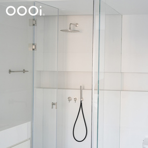 Juego <span class=keywords><strong>de</strong></span> ducha moderno para baño, <span class=keywords><strong>de</strong></span> latón cepillado dorado, con certificación Watermark, <span class=keywords><strong>de</strong></span> pared, con 2 funciones, tipo lluvia - Product Image 4