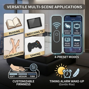 <span class=keywords><strong>Letto</strong></span> Elettrico Regolabile di Qualità Alberghiera per Appartamenti con Servizio, Motore Tedesco OKIN, Regolazione Testa e Piedi, Silenzioso, 300kg, Telecomando - Product Image 3