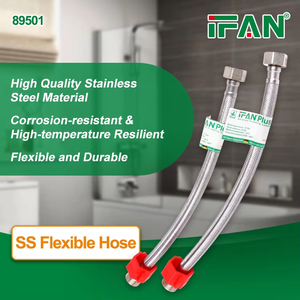 IFAN OEM ODM <span class=keywords><strong>Tuyau</strong></span> tressé flexible durable pour accessoires de salle de bain et toilettes, 30-60 cm - Product Image 1