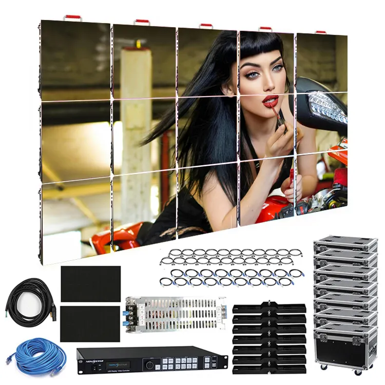 P2.6 P3.91 P4.81 outdoor rental led screen led display screen 500x1000mm video wall panels led video wall outdoor set