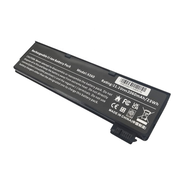 Factory Price Suibo for X260 Laptop Battery 6 Cells 4001Mah-5000Mah 11.1V Black Rechargeable Stock Replacement