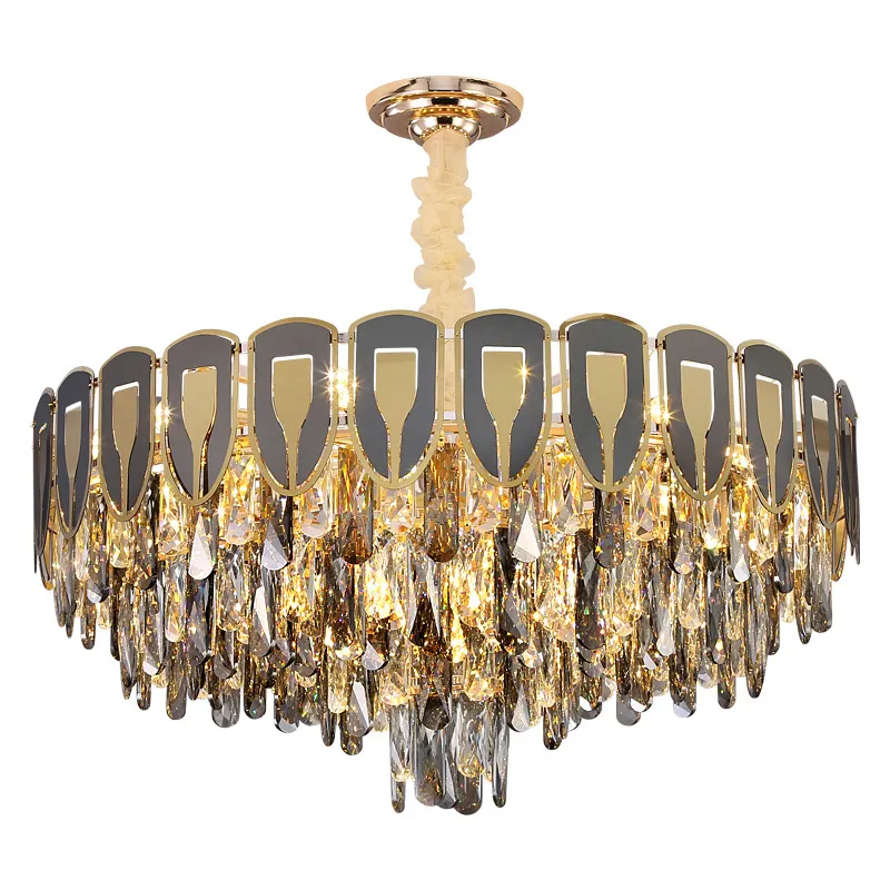 Colgante de cristal k9 para techo, accesorio decorativo moderno de luces para Hotel, candelabros baratos, envío directo, venta al por mayor