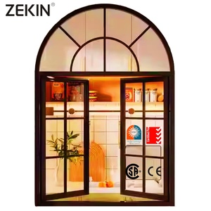 Zekin Customized Thermal Break Aluminium <b>Windows</b> Narrow Waterproof Soundproof Casement Commercial Aluminum Alloy Louver - Product Image 1