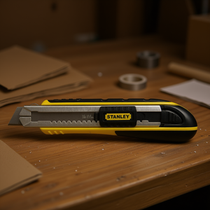 Stanley Utility Knife 18 Mm Retractable Blade For Cutting And Crafting - Product Image 3