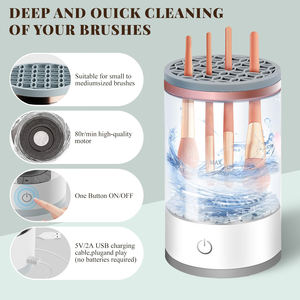 Limpiador de Brochas de Maquillaje Automático para Uso Doméstico, Secador de Brochas de Maquillaje Recargable por USB, Máquina Limpiadora de Brochas de Maquillaje Eléctrica - Product Image 4