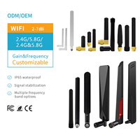 Antena Plegable de Goma de Alta Calidad para Router WIFI, Antena Externa Inalámbrica Dipolo de Doble Banda 2.4G 5.8G 3dBi