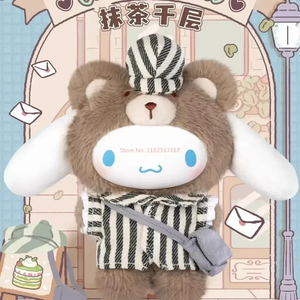 Saniro Série Thé de l'après-midi Figurines d'action de style britannique Boîte mystère en peluche vinyle Sac surprise Poupée Jouet Cadeaux Cinnamoroll Autre - Product Image 5