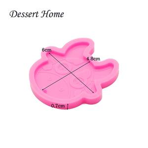 DY0095 DIY 光沢のある牛と雄牛の頭キーホルダー シリコンモールド DIY エポキシ樹脂モールド、チョコレート・シュガーペースト・ケーキモールド - Product Image 6