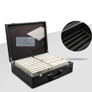 Usine papier personnalisé boîte de marbre échantillon <span class=keywords><strong>pavé</strong></span> boîte <span class=keywords><strong>d</strong></span>'échantillon granit carré tuile présentoir pour produit échantillon cas - Product Image 1