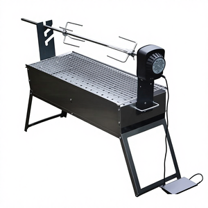 Parrilla Eléctrica Giratoria Automática de Carbón con Construcción Metálica para <span class=keywords><strong>Barbacoa</strong></span> al Aire Libre - Product Image 1