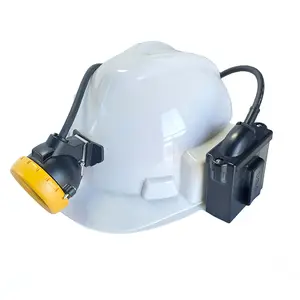Brando Corded explosion-proof safety 6.6Ah 12000lux Li-ion battery rechargeable led miner cap lamp for underground mining