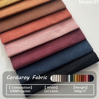 Tissu d'ameublement en velours côtelé Wale moderne et de qualité supérieure pour canapé, housse de meuble et projets décoratifs, épais et doux