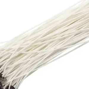 Factory Custom Flat Cotton Wick Braided With Thin Paper Threads Perfect Burn Stability Soy Candle Wicks 10cm 20cm