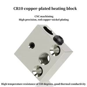 Bloc chauffant MK8 pour <span class=keywords><strong>Ender</strong></span> <span class=keywords><strong>3</strong></span> Pro / <span class=keywords><strong>V2</strong></span> / <span class=keywords><strong>Ender</strong></span> 5 / CR10, bloc chauffant Hotend, pièces de rechange pour imprimante 3D - Product Image 6