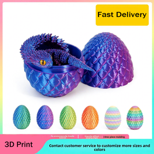 Set di Uova di Drago Viper Stampate in 3D in PLA, Giocattolo Articolato per Bambini, Regalo per Pasqua, Vendita all'Ingrosso - Product Image 3
