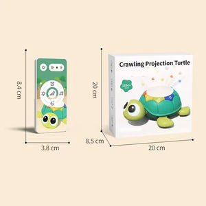 Giocattolo Elettrico a Forma di Tartaruga per l'Apprendimento dei Bambini con Testa Oscillante, Proiezione Luminosa, Musica e Telecomando - Product Image 5