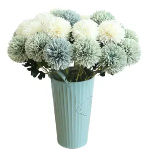 High Quality 56.5cm Artificial Ball Dandelion Flower For Wedding Flower Wall