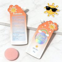 Pochette à bec verseur personnalisée imprimée numériquement, écologique, pour jus, avec protection solaire, 500 ml