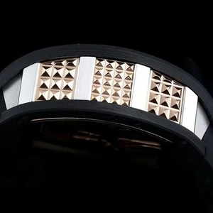 Montre automatique squelette de haute précision, étanche, multifonction, tourbillon, en fibre de carbone noire et or rose, avec cadran à signes du zodiaque - Product Image 3