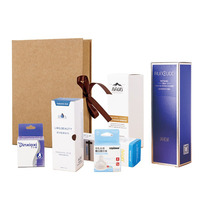 Boîte de boîte de couleur de carte d'argent de carte blanche personnalisée, boîte cosmétique d'impression de petits lots, boîte de masque de crème d'eau