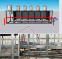 Conteneur à déchets souterrain hydraulique et compacteur de système d'ordures avec moteur et engrenage Construction en acier de puissance 2.2kW