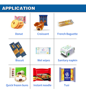 Hoàn toàn tự động bánh mì gối máy đóng gói cho thực phẩm đông lạnh bánh quy mì Cookies tốc độ cao Máy đóng gói thực phẩm - Product Image 2