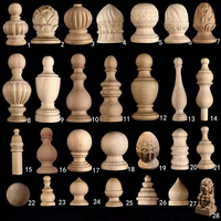 Tailai bois massif sculpté poteau lit main courante classique colonnes romaines tête de poteau pieds de meubles pour armoire Table pieds canapé pieds