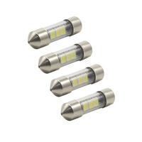 Bombilla LED T6.3 Sv7.5 Festoon de 28 mm, 6 Voltios, 12 24, Lámpara de Fusible Delgado para Panel de Instrumentos Marinos, Escala de Tablero, Alto Rendimiento