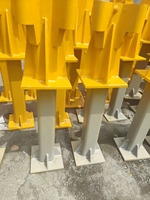 Pièces de machines de construction haute résistance, poteau de support soudé pour équipement lourd