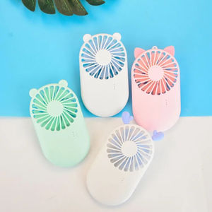 Ventilador de Mano Recargable USB con Diseño de Dibujos Animados, Mini Ventilador Portátil 2021, Lindo Ventilador de Caja con Cable, Manual, para Exteriores, 300 Minutos de Duración - Product Image 3