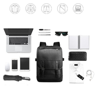 Sac à dos pour ordinateur portable en PU, grande capacité, pour étudiants, usage professionnel et loisirs, personnalisé en usine, durable, prix avantageux, fermeture éclair, imperméable, en tissu Oxford