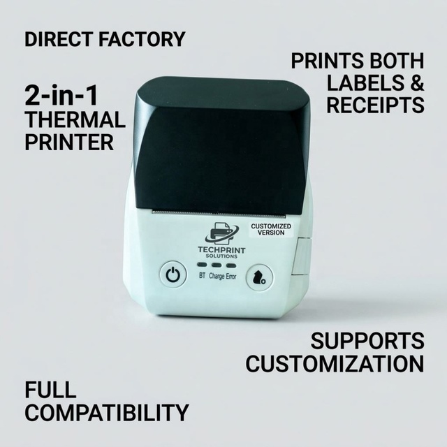 Medical Care Hospital Thermal Label Application Printer for Employee Badge Memo Photo Printing With Direct Thermal Technology