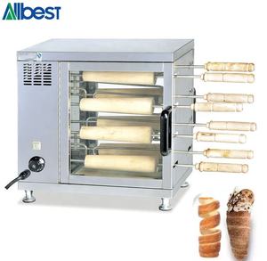 Automatic Electric Bread Rolls Making Machinery Waffle Cone <b>Maker</b> <b>Ice</b> <b>Cream</b> Cone <b>Maker</b> Chimney Cake Machine for Sale - Product Image 1
