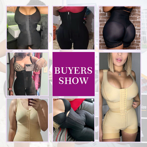 Venta al por mayor Etapa 1 Fajas Post Operatorias Tela médica Corte 3D Levantador de glúteos Faja colombiana Fajas para mujeres - Product Image 6