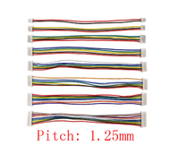JST 1.25mm 1.25 connecteurs de câble femelle Double tête JST 1.25 2/3/4/5/6/7/8/10Pin connecteur de fil 10CM 15CM 20CM 30CM